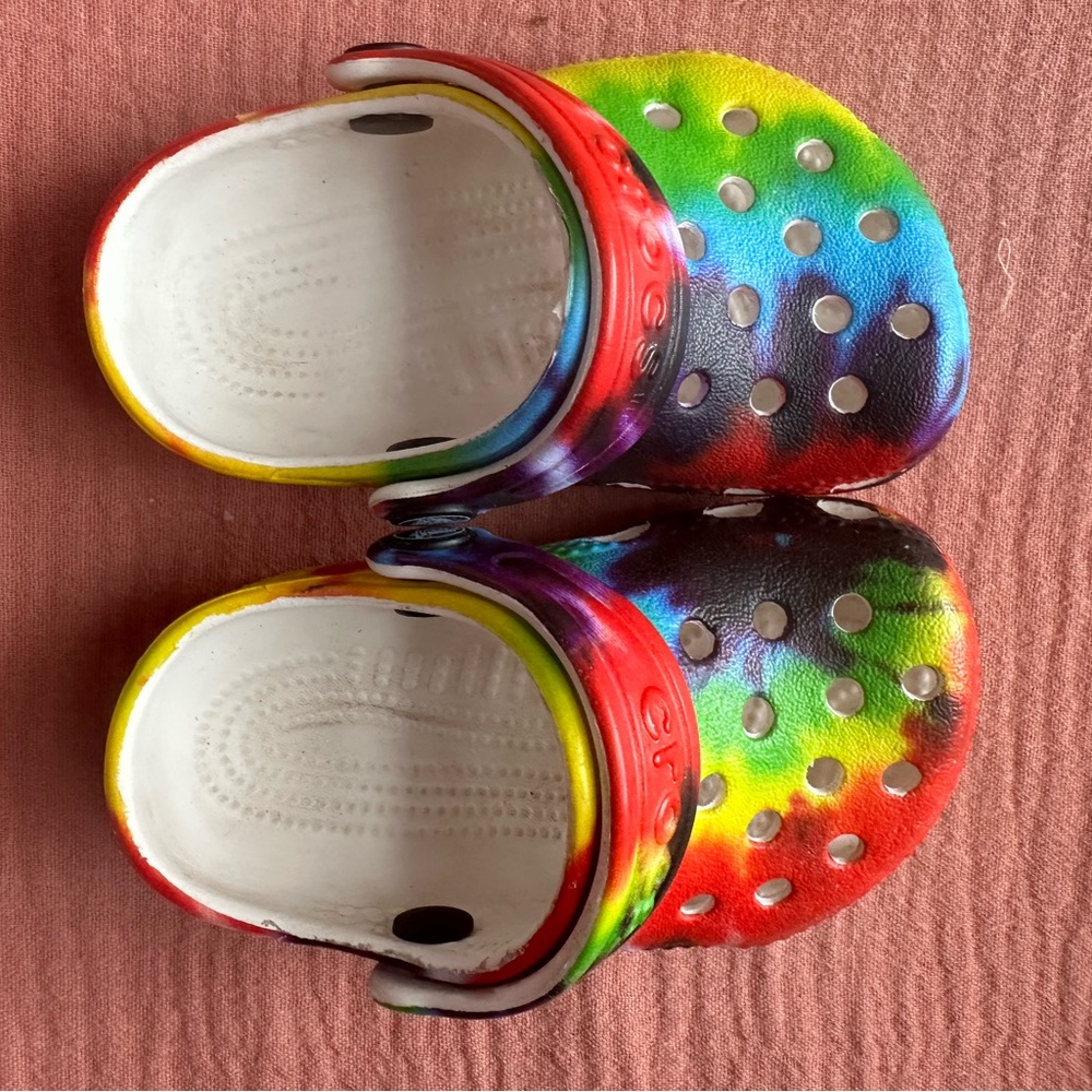 Tie dye Crocs - baby